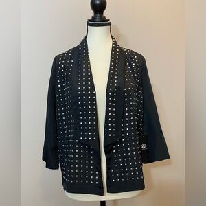 Rock & Republic Sunset Rebel Black Studded Blazer bolero NWT SIZE 2